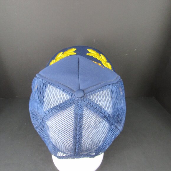 Top Gun Patch Logo w/Scrambled Eggs Men's Black Mesh Back Adj Snapback Cap Hat - Picture 5 of 9